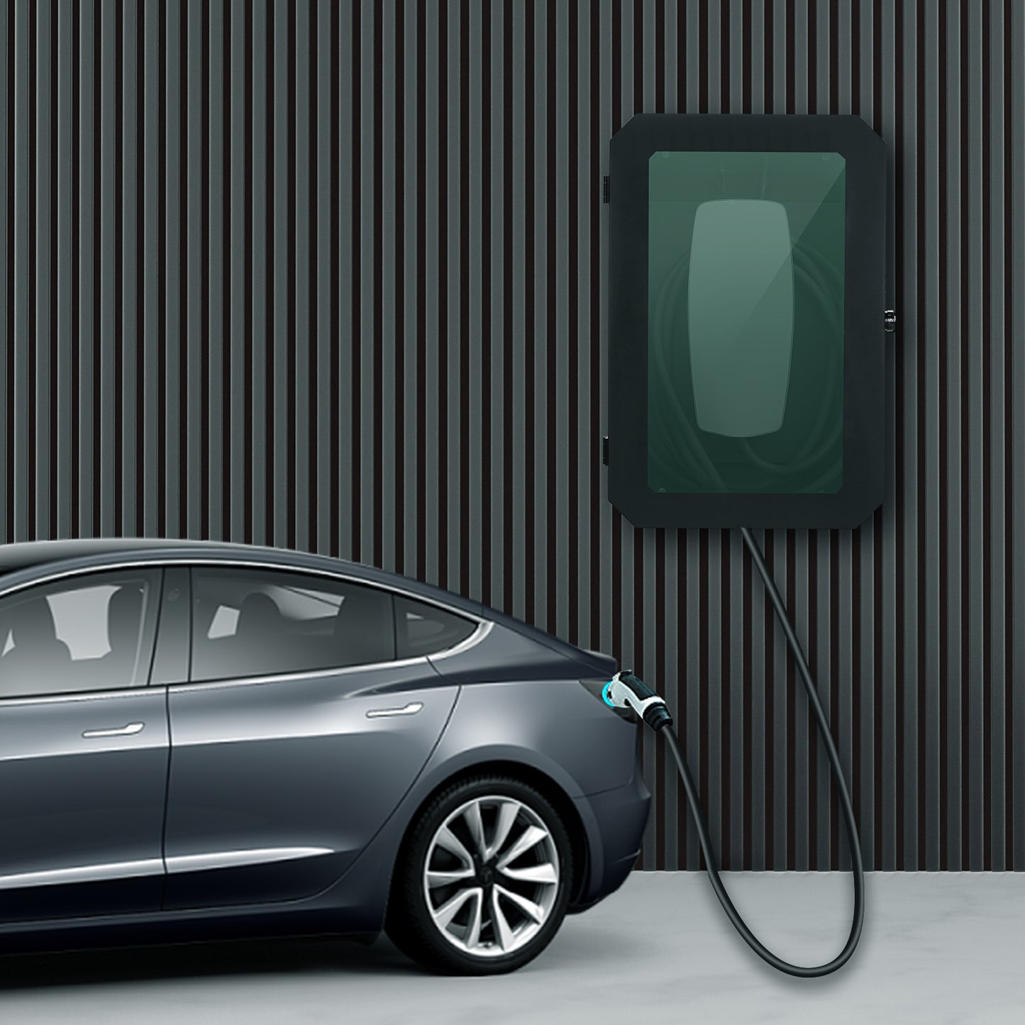 Jawjut Wall Charger Station Box for Tesla Gen 3 Indoor/Outdoor Cable Organizer Waterproof Dustproof