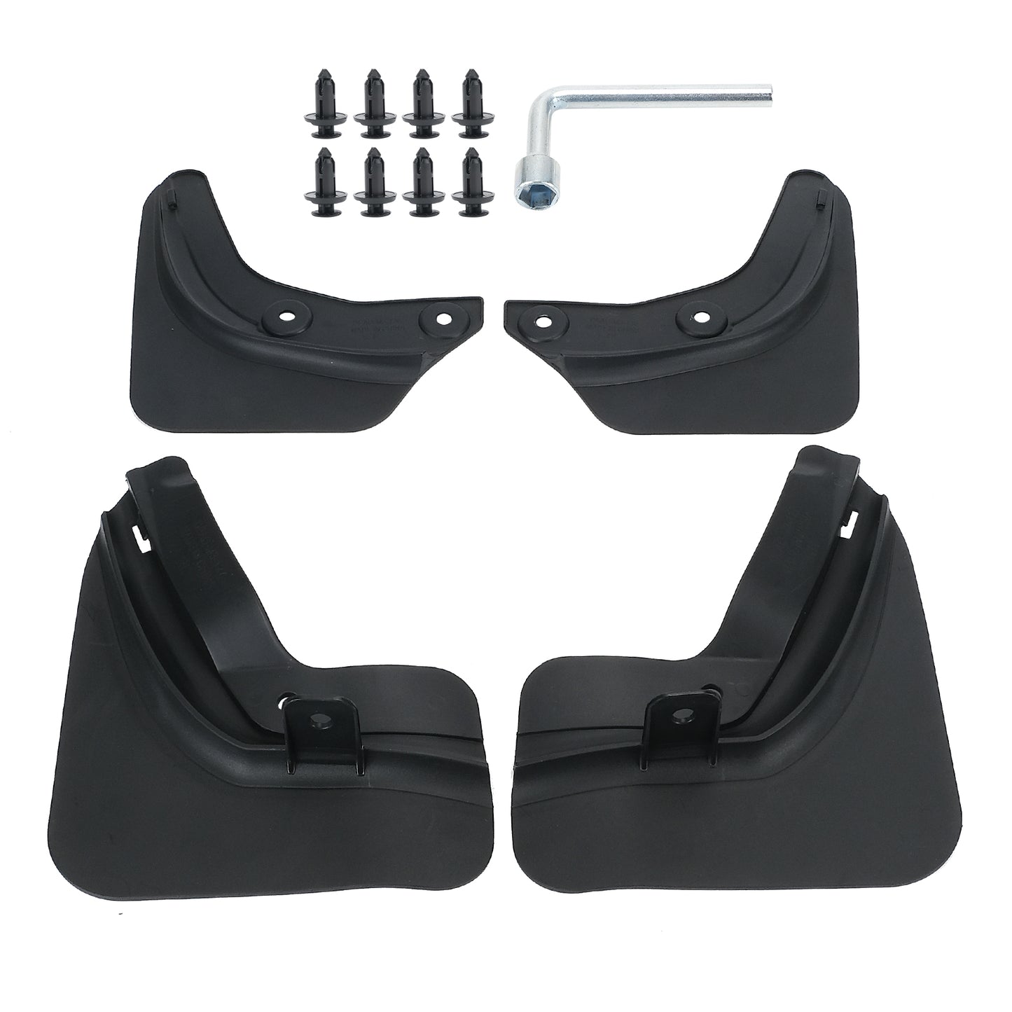 Mud Flaps, Compatible with Tesla Model 3 2023,Splash Guard Accessories, No Drilling Required, Black