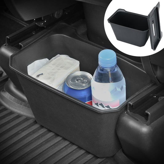 Jawjut Tesla Model Y 2019-2022 Trash Can Garbage Can Bin Rear Center Console Storage Box Organizer Accessories