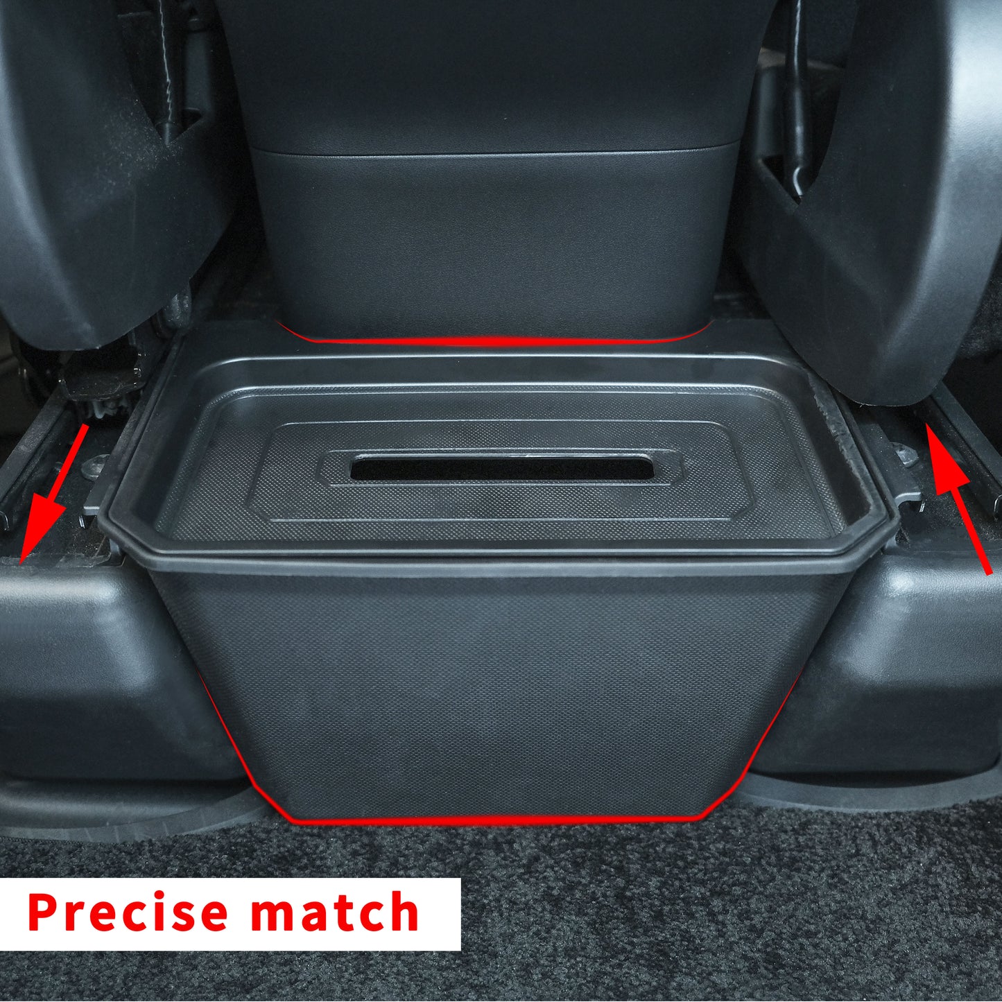 Jawjut Tesla Model Y 2019-2022 Trash Can Garbage Can Bin Rear Center Console Storage Box Organizer Accessories