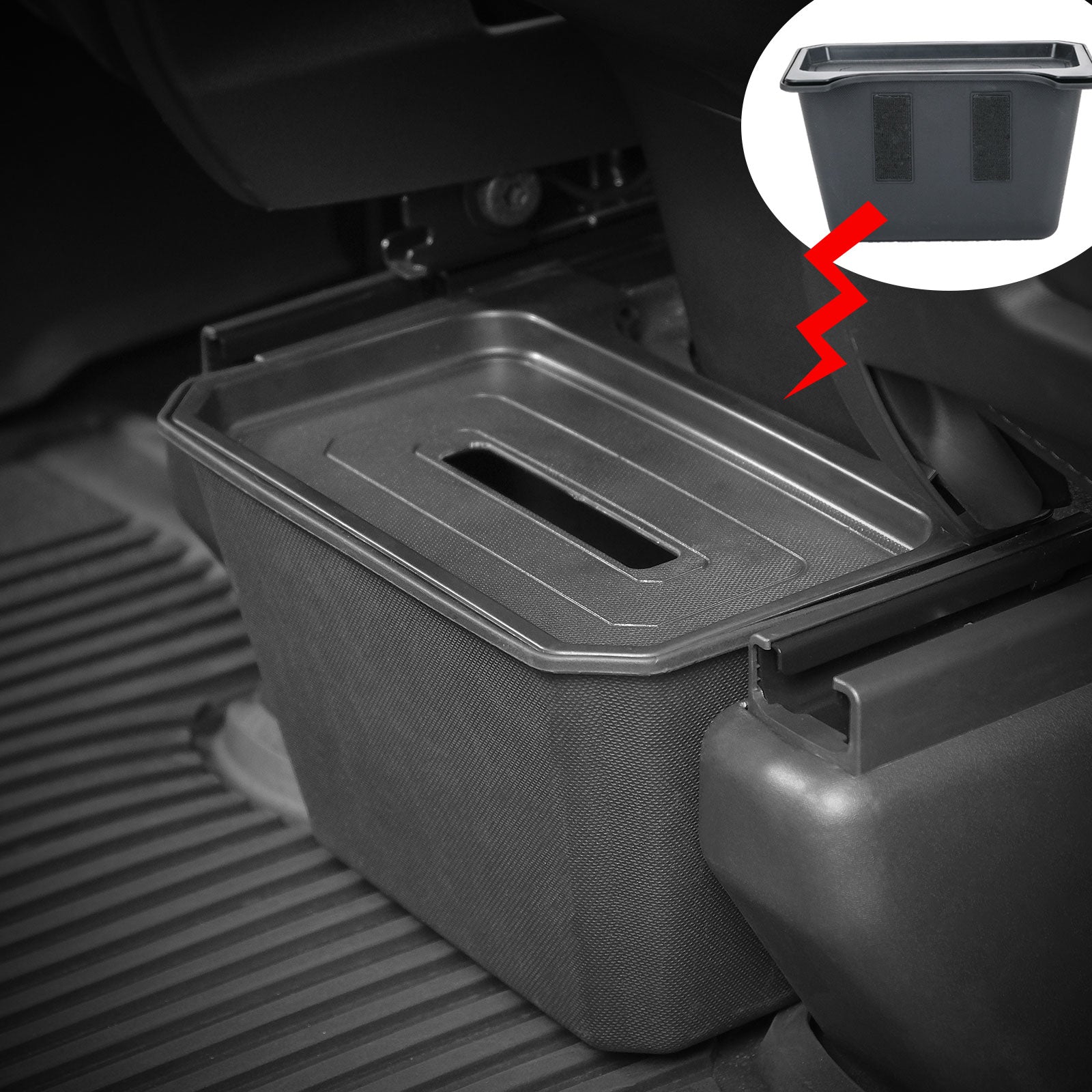 Jawjut Tesla Model Y 2019-2022 Trash Can Garbage Can Bin Rear Center  Console Storage Box Organizer Accessories